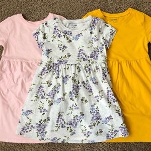 3-Pack! 4T Old Navy Fit & Flare Short-Sleeve Jersey Dresses Bundle